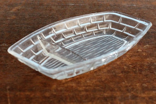舟形ガラス皿